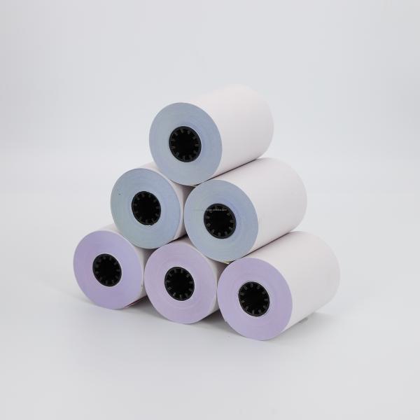 NCR Paper carbonless copy paper enabling creation of duplicate business forms receipts and invoices without carbon paper