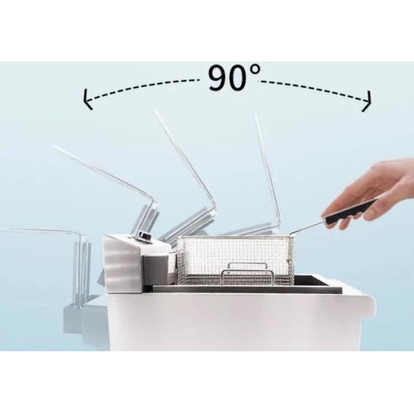 405X241X204mm Commercial Portable Deep Fryer for Mobile Food Businesses Large Capacity
