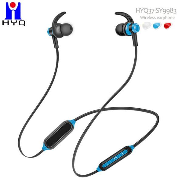 Black Blue Anti Drop Sports Bluetooth Earphones BT5.1 110mAH Battery