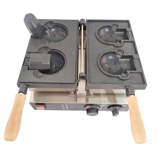 Máquina de lanches elétrica de forma de desenho animado com temperatura entre 0 e 300 °C