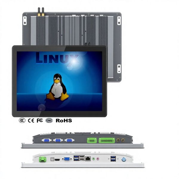 Huiyuan 15 Inch Waterproof Wall Mount Panel PC 1920x1080 Resolution 10-Point Capacitive Touch IP65 Rated Industrial Applications