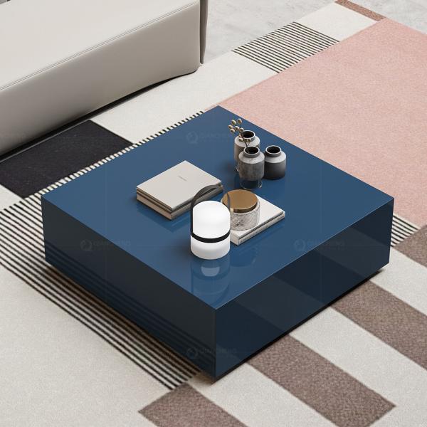 Причудливая голубая верхняя часть камня журнального стола SS прямоугольника для на открытом воздухе