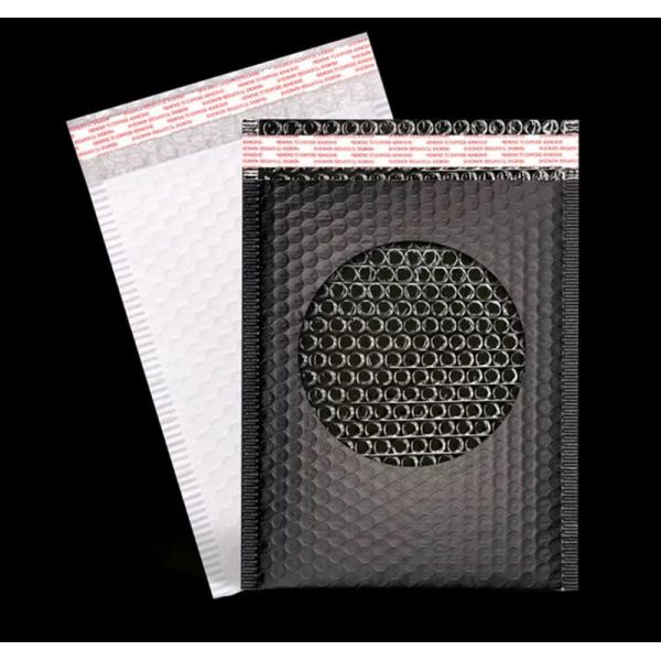 Matte Black Poly Shipping Bubble Mailers Aluminum Foil Envelope Bag 6x9