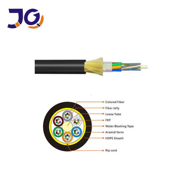Cable à fibre optique ADSS autoportant entièrement diélectrique 50 100 200 300 m
