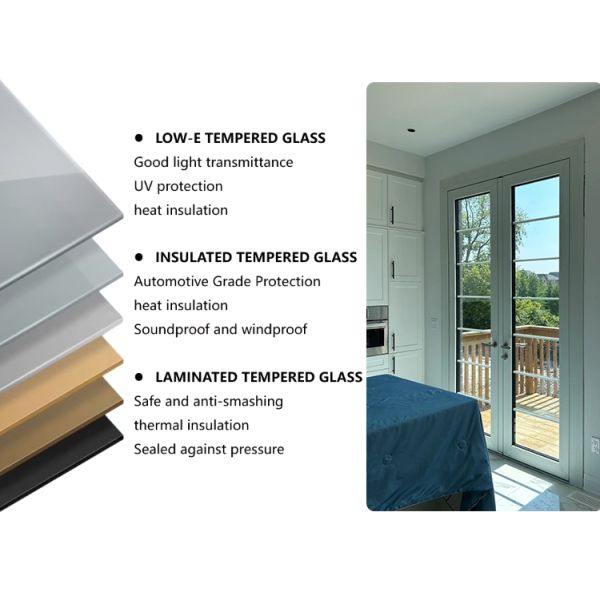 Modern Aluminum Casement Doors and Windows for Kitchen Use Waterproof Feature Home & Residential