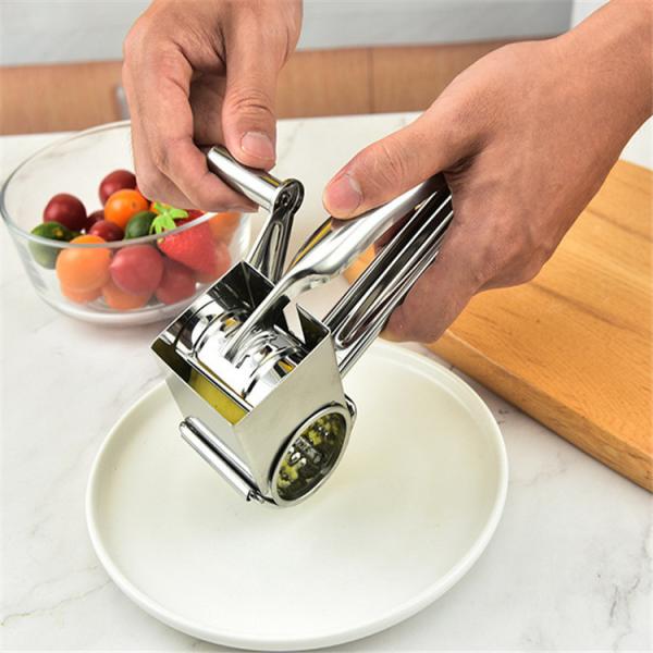 Make Perfect Cheese and Vegetable Shreds with This Handheld Rotary Grater Home Kitchen
