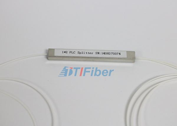 tipo de aço divisor do tubo 1X2 do cabo de fibra ótica do PLC com o conector do SC/PC