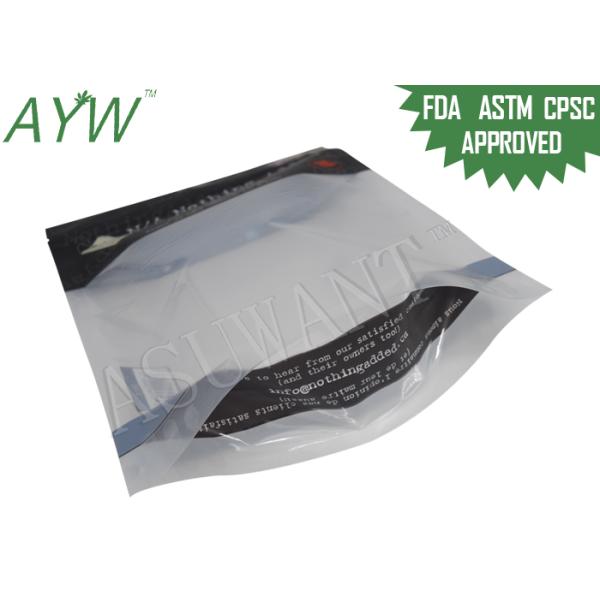 150г стоят вверх пластмасса сумки корма для домашних животных прокатанная с нижней молнией дизайна/верхней части