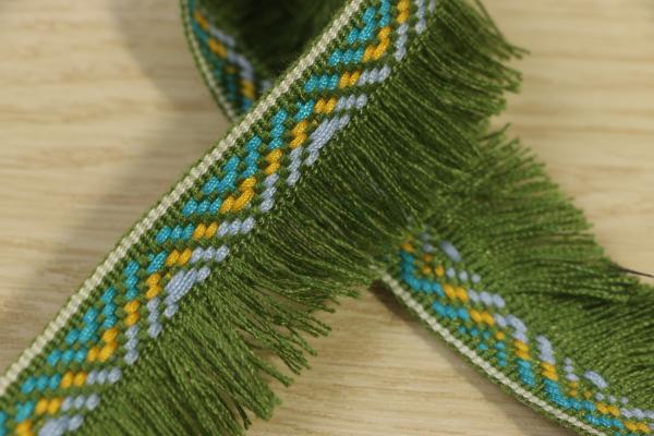Multiusage Webbing Tape For Bags , Green Fabric Tape OEKO TEX 100 Approved
