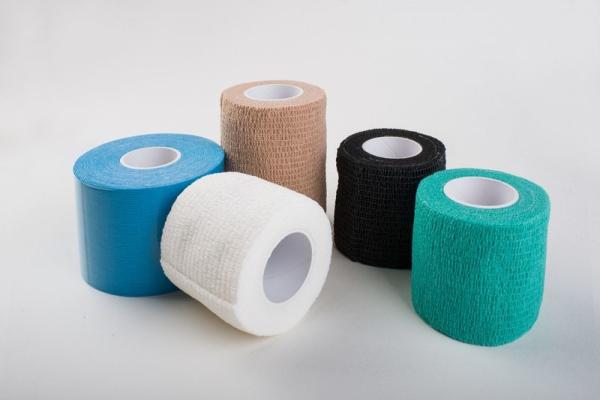 Fábrica Venda direta Bandagem coesa não tecida Flexível Elastica Conforme Bandagem coesa