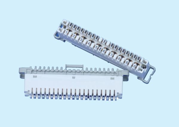10 Pair Disconnection Module Plastic Materials / Phosphor Bronze Or Brass Contact
