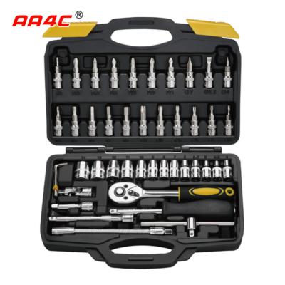 Ferramentas A1-X04606 da bancada das ferramentas da mão do hardware da prateleira do jogo de ferramentas da reparação de automóveis de AA4C 46pcs