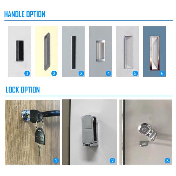 Шкафчик одиночного замка ключа 5 дверей стальной для одежд и шкафа ботинок стального