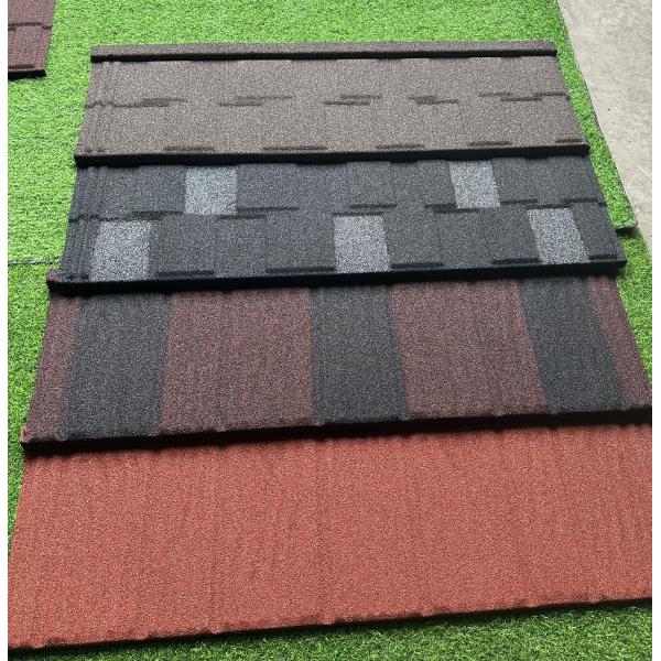 Stone-coated metal roofing panels