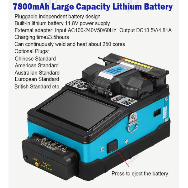 Машина оптического волокна FTTH 7S сваривая соединяя, Splicer сплавливания стекловолокна FONGKO