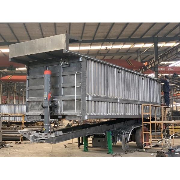 3 Axles 12.00R22.5 Semi Trailer Dump Truck Mechanical Suspension