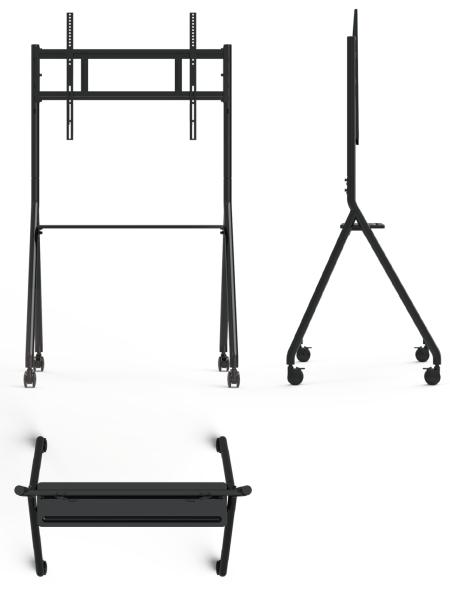 New Arrive Interactive Whiteboard Stand Movable 42 To 75 Inch TV Monitor Lifting Mobile Stand Max Bearing 60KGS Powerfull Wheels Easy Move For Interactive Whiteboard Mobile Stand