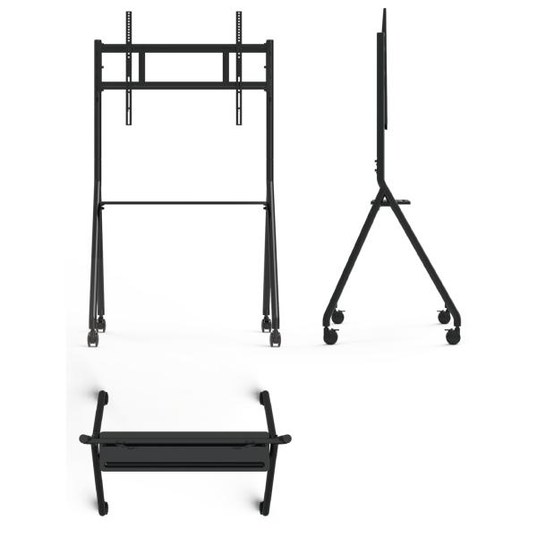 New Arrive Interactive Whiteboard Stand Movable 42 To 75 Inch TV Monitor Lifting Mobile Stand Max Bearing 60KGS Powerfull Wheels Easy Move For Interactive Whiteboard Mobile Stand