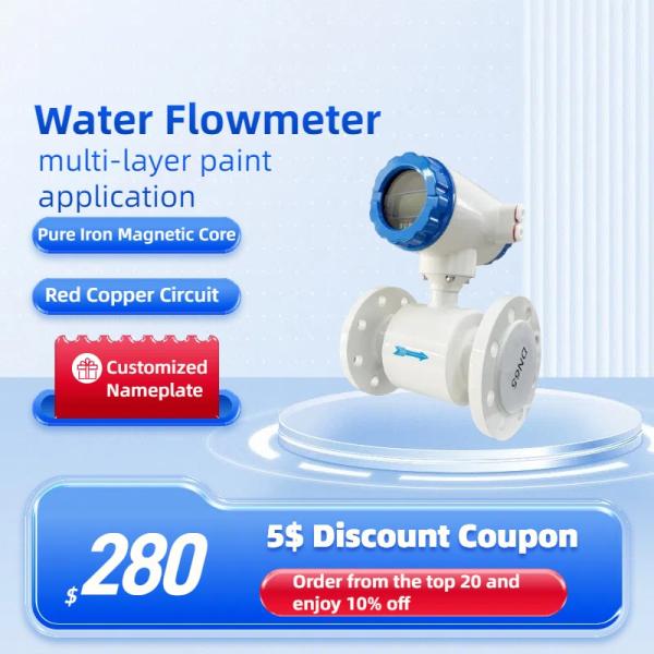 2inch Electromagnetic Flow Meter With 24VDC Modbus for Irrigation Solid Flowmeter