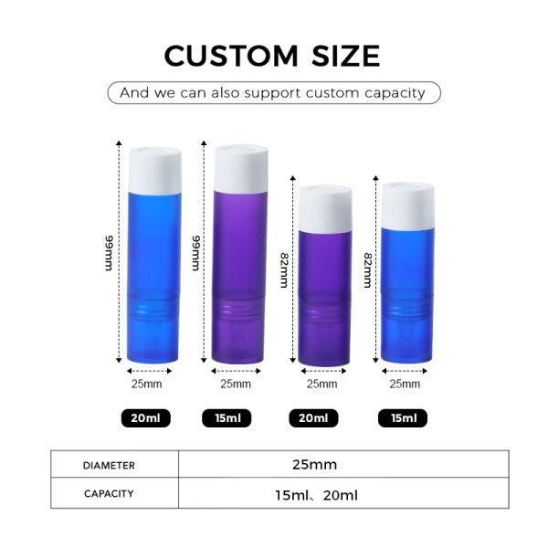 15ml 20ml Airless Syringe Bottle with Precision Dropper for Cosmetic and Essential Oil Packaging