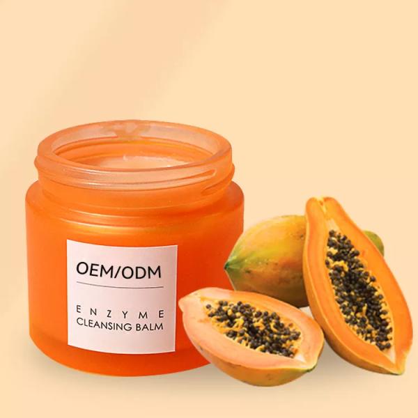Papaya Cherry Aloe Vera Enzyme Makeup Removal Balm Mild Cleansing Cream Pore Deep Cleansing Balm