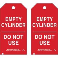 Cylinder Tag Polyester Waterproof Safety Tag With Cable Tie Fastener