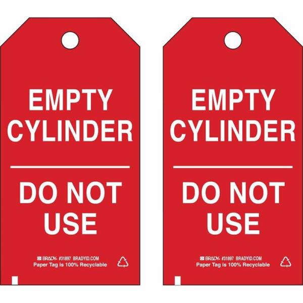 Cylinder Tag Polyester Waterproof Safety Tag With Cable Tie Fastener