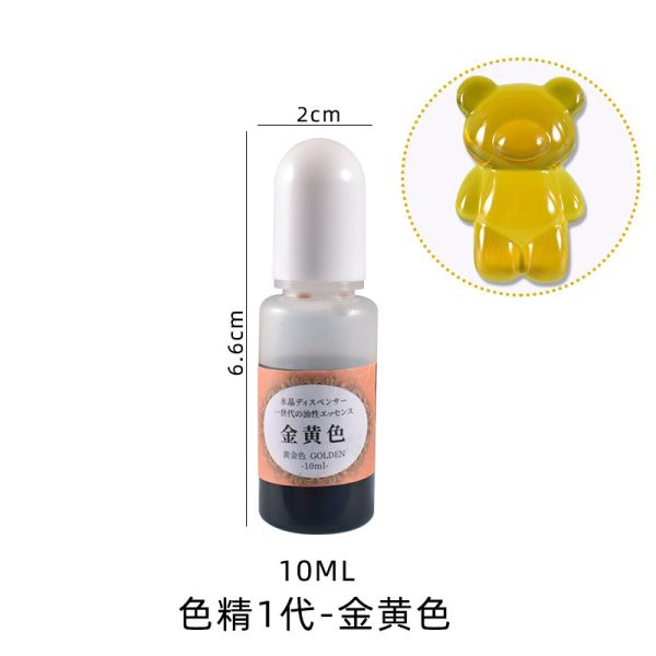 DIY crystal dropper pigment ink transparent colorant UV resin adhesive paste material