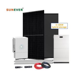 Fréquence de sortie 50hz 5kw 6kw 8kw 10kw Kit de système solaire hybride pour l'énergie solaire