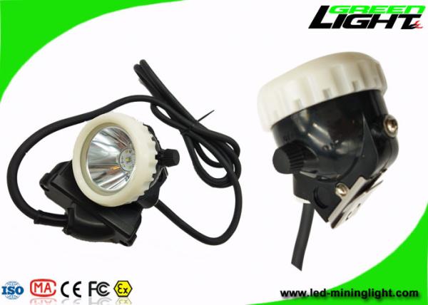 PC Body Led Miners Cap Lamp Headlight 10000lux Rechargeable Flame Resisitant