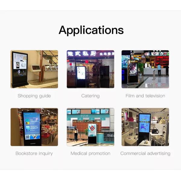 Пол стоя киоск будочки фото рекламы LCD Signage цифров