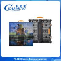Indoor Outdoor P3.91 Transparente Cortina Janela Vidro LED Video Parede Display Alto brilho Transparente LED Screen