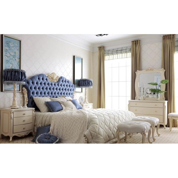 Exquisite style hand carved wood bedroom furniture sets Royal style antique furniture