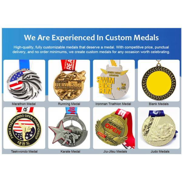 Сувениры 3d награды марафона золота спорта оцинковывают медаль легирующего металла идущее с лентой
