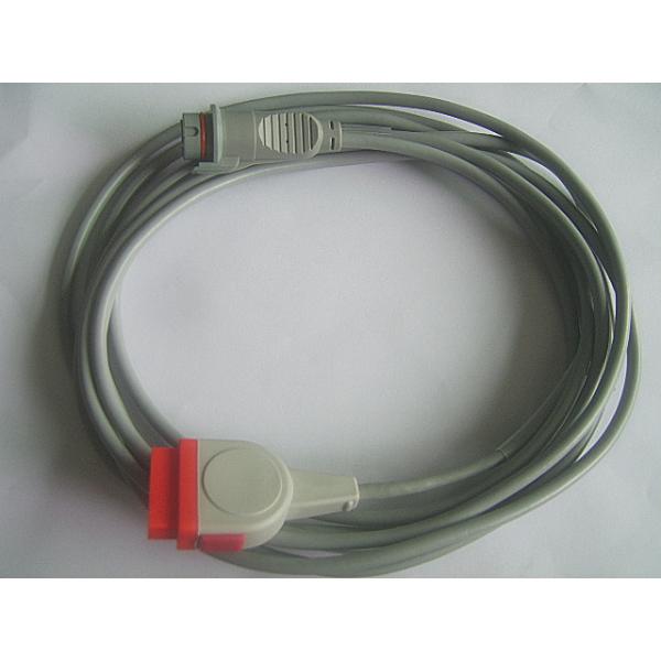 GE Utah Invasive Blood Pressure Cable 12ft Grey Rect 11pin To Utah-4pin