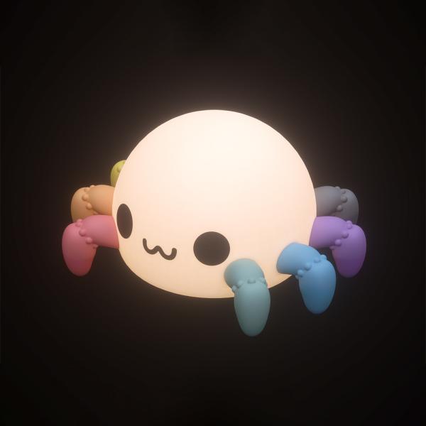 Controle de toque Lâmpada de quarto recarregável de luz LED de silicone para crianças 1