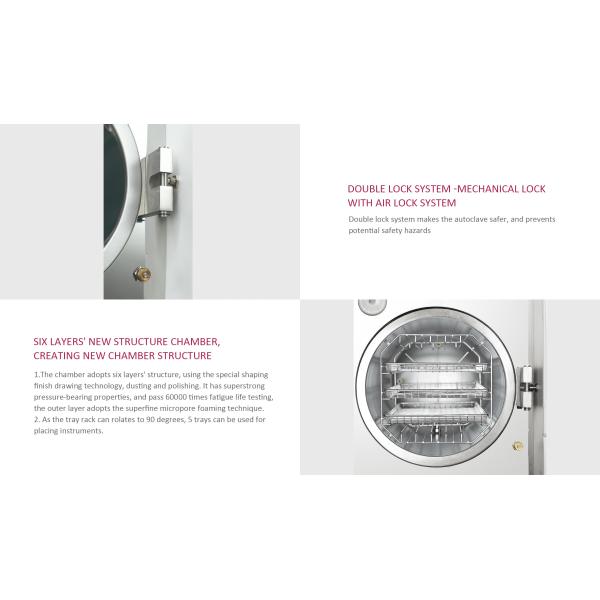 Hospital Clinic Portable Dental Autoclave Steam Sterilizer 50Hz 60Hz