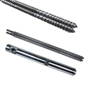 Conical Twin Screw Barrel for Plastic Extrusion HV900-1000 Hardness