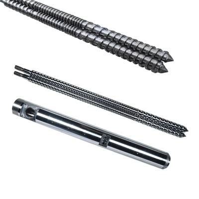 Conical Twin Screw Barrel for Plastic Extrusion HV900-1000 Hardness
