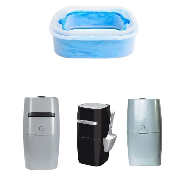 Eco-limpio olor a medida de la fragancia lejos bolsas de repuestos Nappy degradable bolsas de repuestos de cubos Nappy Bin Pack Cat Litter Liner Liner bolsas de repuestos