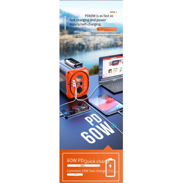 300 Вт портативная электростанция Чистая синусная волна Энергохранилище Электростанция