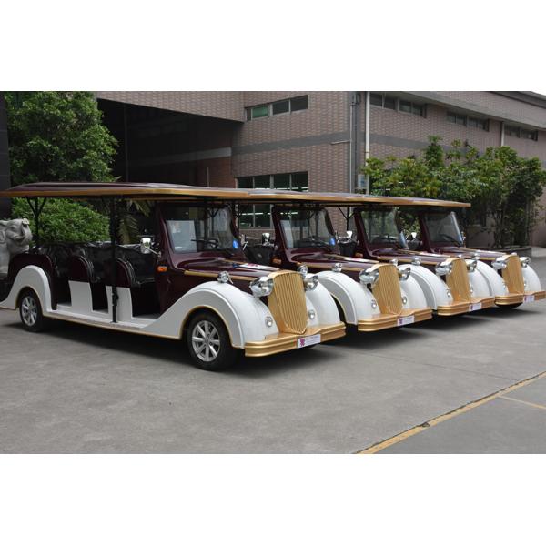 48V DC Motor Electric Classic Cars 8 Person Old Golf Carts For VIP Reception