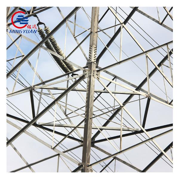 High Voltage Electric Power Transmission Tower Galvanized Q345 ASTM A123