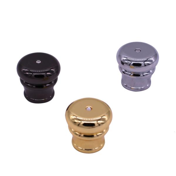 Crystal On Top Fancy Zamak Glass Bottle Caps For Production Perfumes