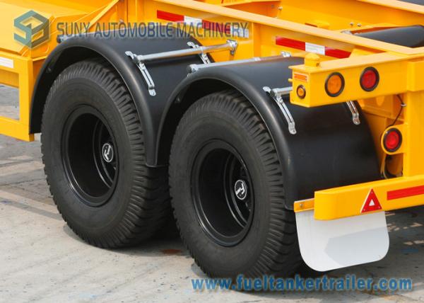 20ft 25 Ton Flatbed Semi Trailer Skeleton Semi Trailer With Mechanical Suspension