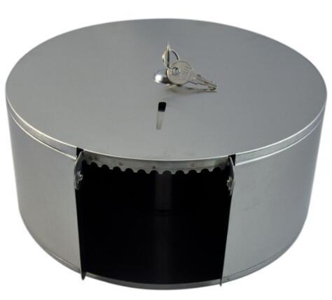 Silver 304 Stainless Steel Jumbo Toilet Roll Holder Wall Mounted Type For Public Places