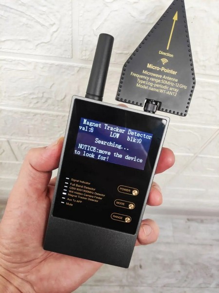 Audio GPS Wireless Camera RF Detector Finder With LCD Display Bug Scanner