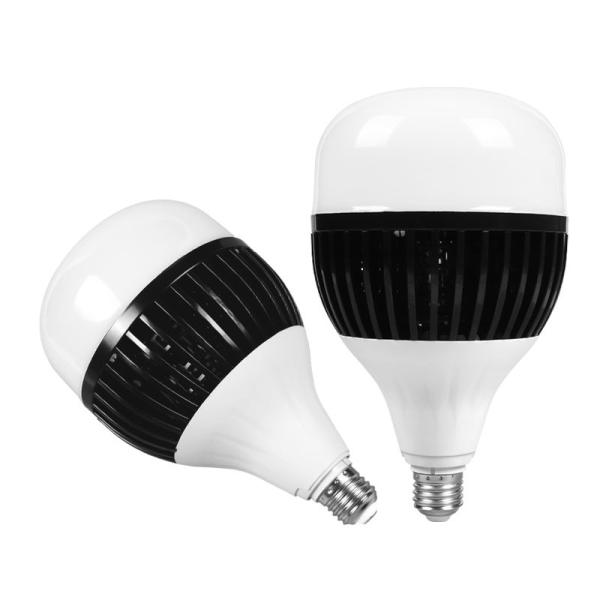 6500K E27 E40 Fin Industrial High Bay LED Lights Aluminum PC Material