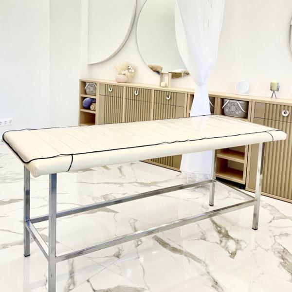 Suitable Waterproof Adjustable high quality PVC beauty salon mattress topper protector cover