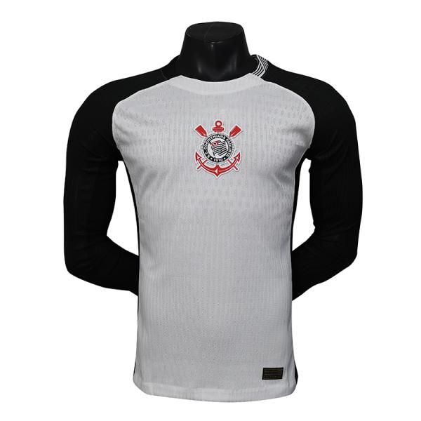 Corinthians 2025-2026 Away Long Sleeve Player Edition Jersey Supports Group Customization